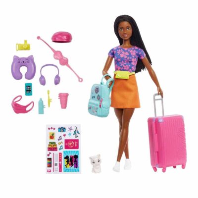 Barbie Brooklyn Seyahatte Bebeği ve Aksesuarları HGX55OYUNCAKKız Oyuncak