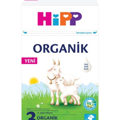 Hipp 3 Organik Keçisütü Bazlı Bebek Devam Sütü 400grBeslenmeBebek MamalarıKeçi Sütü Maması
