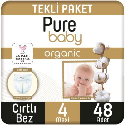Sleepy Pure Baby Organik Bebek Bezi Jumbo 4 Beden 7-16 Kg 48 AdetANNE – BEBEKBez & MendilBebek Bezi