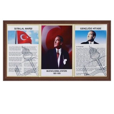 Atatürk Köşesi Lamine Çerçeve 50x90KIRTASİYE