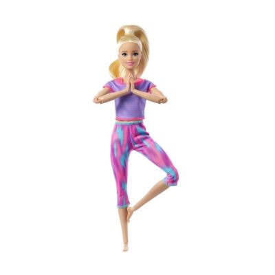 Barbie Sonsuz Hareket Bebeği Sarışın Desenli TaytlıOYUNCAKKız Oyuncak