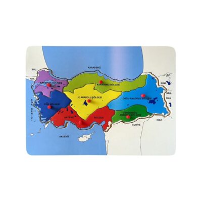 Bu-Bu Ahşap Puzzle Türkiye Haritası BölgeOYUNCAKPuzzle