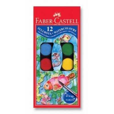 Faber-Castell 12 Renk Küçük Boy Sulu BoyaKIRTASİYE