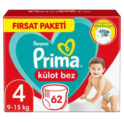 Prima Külot Bebek Bezi Fırsat Paketi 4 Beden 62 AdetBez & MendilBebek BeziKülot Bez