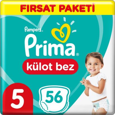 Prima Külot Bebek Bezi Fırsat Paketi 5 Beden 56 AdetBez & MendilBebek BeziKülot Bez