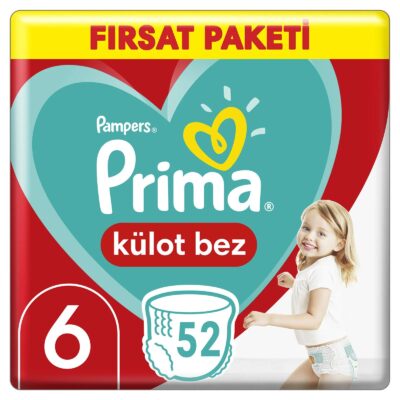 Prima Külot Bebek Bezi Fırsat Paketi 6 Beden 52 AdetBez & MendilBebek BeziKülot Bez