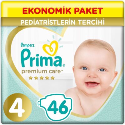 Prima Premium Care Bebek Bezi Ekonomik Paket 4 Beden 46 AdetANNE – BEBEKBez & MendilBebek Bezi