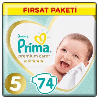 Prima Premium Care Bebek Bezi Fırsat Paketi 5 Beden 74 AdetANNE – BEBEKBez & MendilBebek Bezi