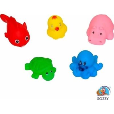 Sozzy Toys Neşeli Banyo Oyuncakları (5 Adet) SZY152ANNE – BEBEKEğitici Oyuncaklar
