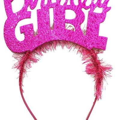 Parti Birthday Girl Yazılı Fuşya Renk Parti Kızı Doğum Günü TacıEĞLENCE – PARTİ
