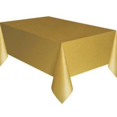 Parti Aksesuar Gold Renk Plastik Masa Örtüsü 120X180 cmEĞLENCE – PARTİ