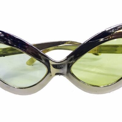 Metalize Yeşilçam 80 li 90 lı Yıllar Parti Gözlüğü Gümüş Renk 15×7 cmEĞLENCE – PARTİ