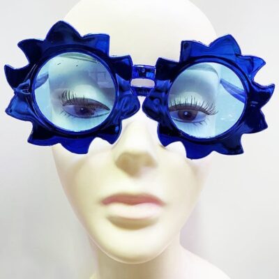 Parti Güneş Model Metalize Parlak Parti Gözlüğü Mavi Renk 14×7 cmEĞLENCE – PARTİ