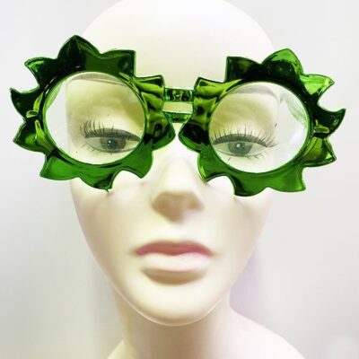 Parti Güneş Model Metalize Parlak Parti Gözlüğü Yeşil Renk 14×7 cmEĞLENCE – PARTİ