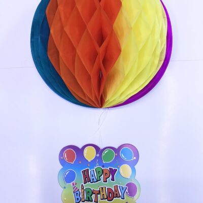 Parti Malzemeleri Kağıt Süs Happy Birthday Dekor 55 cmEĞLENCE – PARTİ