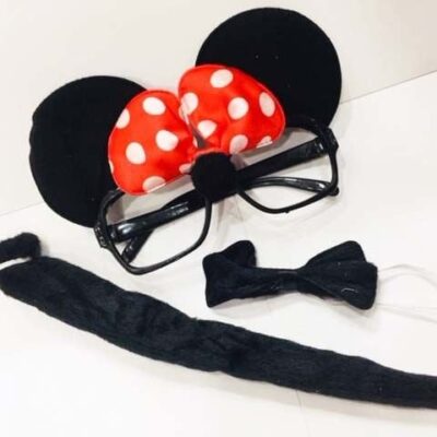 Parti Malzemeleri Minnie Mouse Gözlüğü Papyonu Kuyruğu SetiEĞLENCE – PARTİ