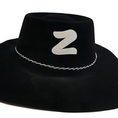 Parti Plastik Üzeri Nubuk Kaplama Z Logolu Zorro ŞapkasıEĞLENCE – PARTİ