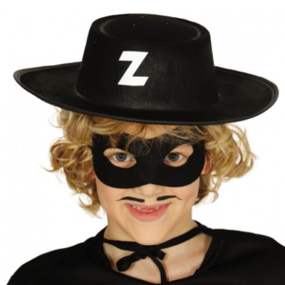 Parti Aksesuar Z Logolu Zorro Şapkası ve Zorro Maskesi Çocuk BoyEĞLENCE – PARTİ